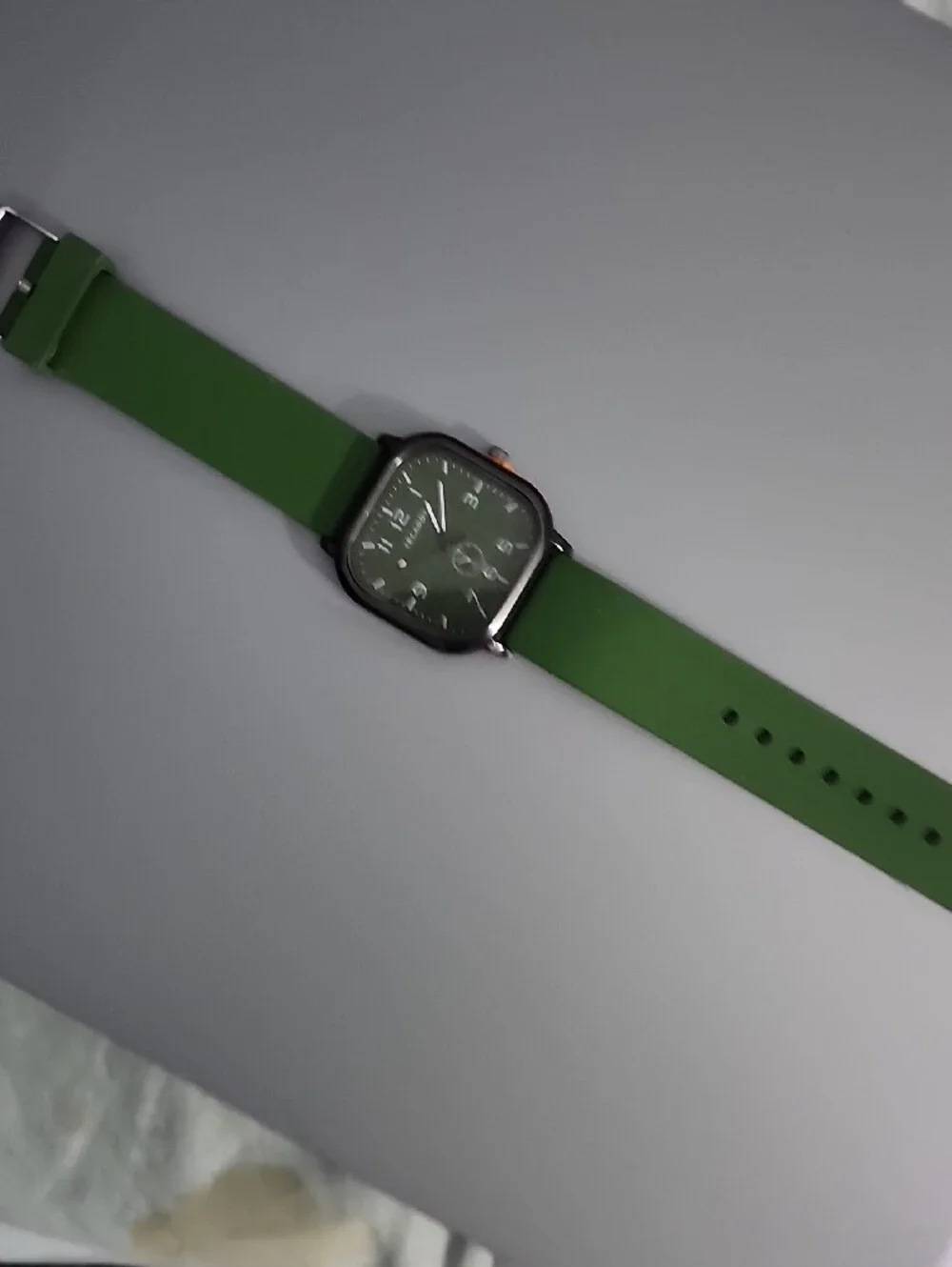 Green Dial Men's Watch with Green Strap